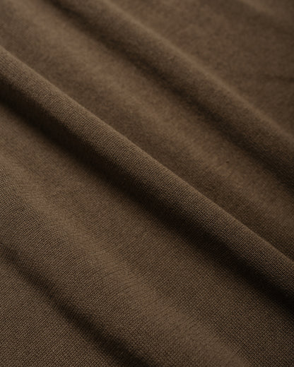 lost & found KAPTAIN SUNSHINE KAPTAIN SUNSHINE Cotton Knit Skipper Shirt Mocha Brown