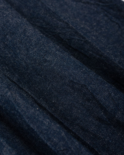 lost & found KAPTAIN SUNSHINE KAPTAIN SUNSHINE Cotton Linen Denim Riviera Trousers Indigo