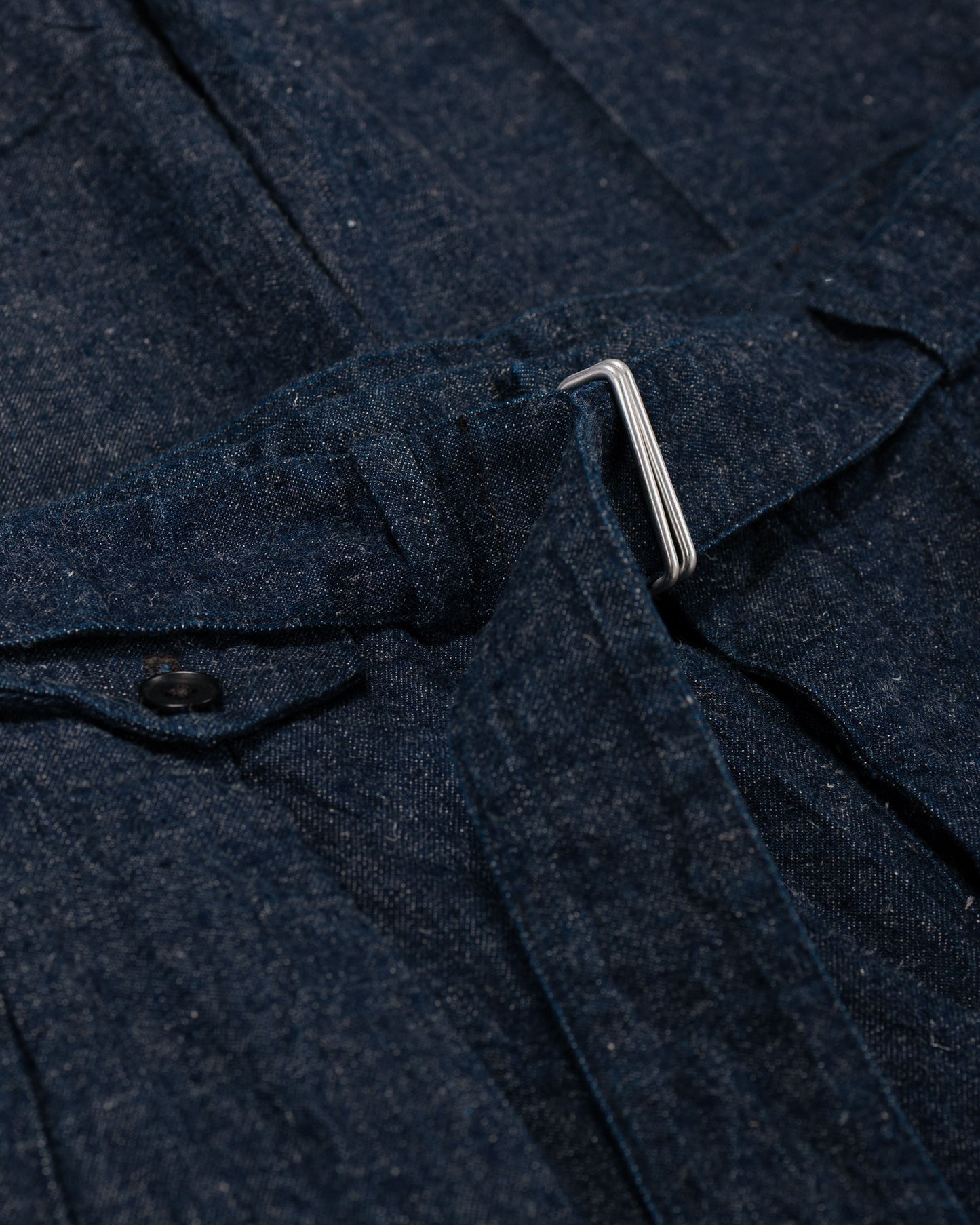 lost & found KAPTAIN SUNSHINE KAPTAIN SUNSHINE Cotton Linen Denim Riviera Trousers Indigo