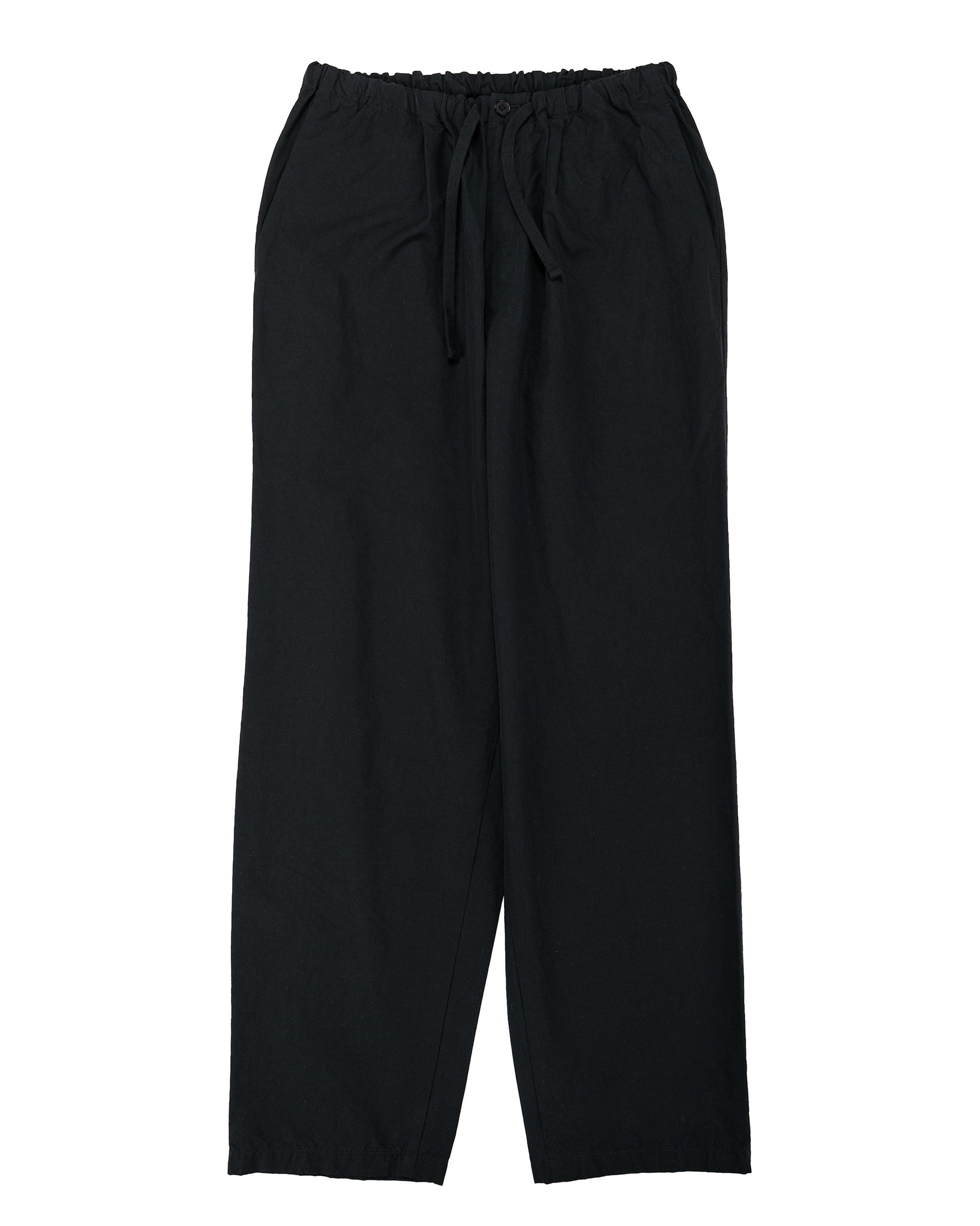 lost & found KAPTAIN SUNSHINE KAPTAIN SUNSHINE Cotton Silk Walk Easy Trousers Black