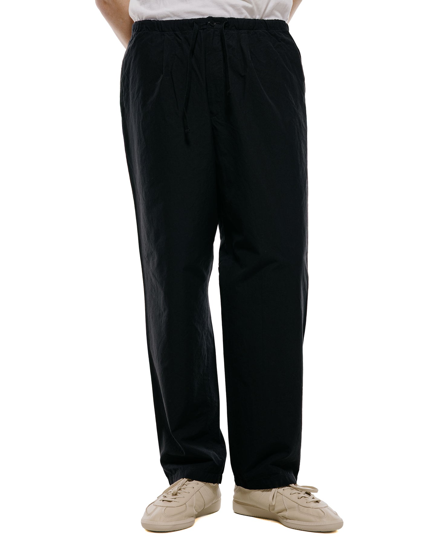 lost & found KAPTAIN SUNSHINE KAPTAIN SUNSHINE Cotton Silk Walk Easy Trousers Black