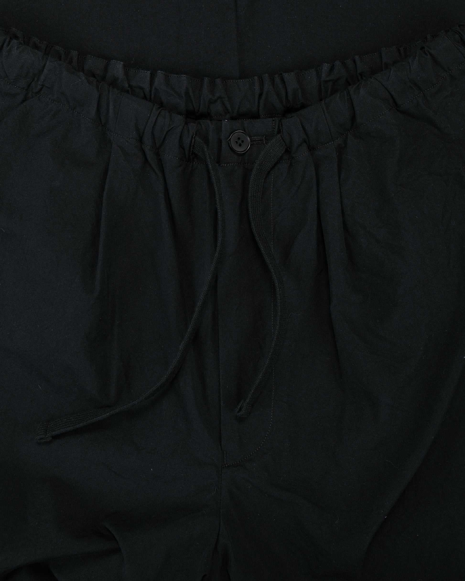 lost & found KAPTAIN SUNSHINE KAPTAIN SUNSHINE Cotton Silk Walk Easy Trousers Black