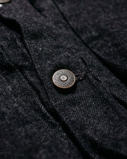 KAPTAIN SUNSHINE Denim Tracker 1P Jacket Black One Wash