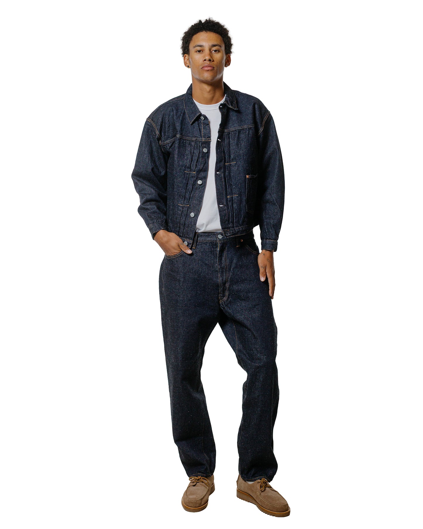 lost & found KAPTAIN SUNSHINE KAPTAIN SUNSHINE Denim Tracker 1P Jacket Indigo