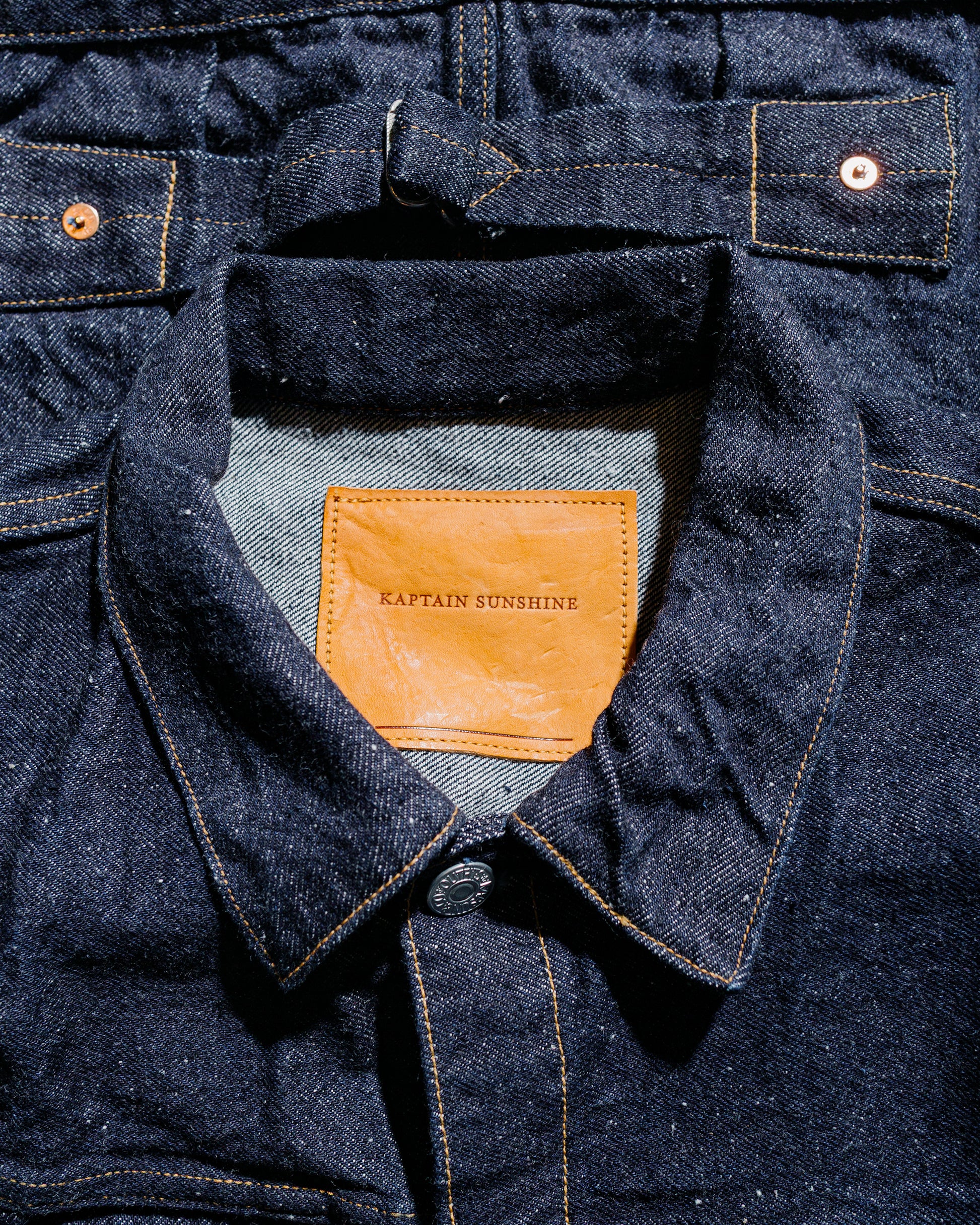 lost & found KAPTAIN SUNSHINE KAPTAIN SUNSHINE Denim Tracker 1P Jacket Indigo