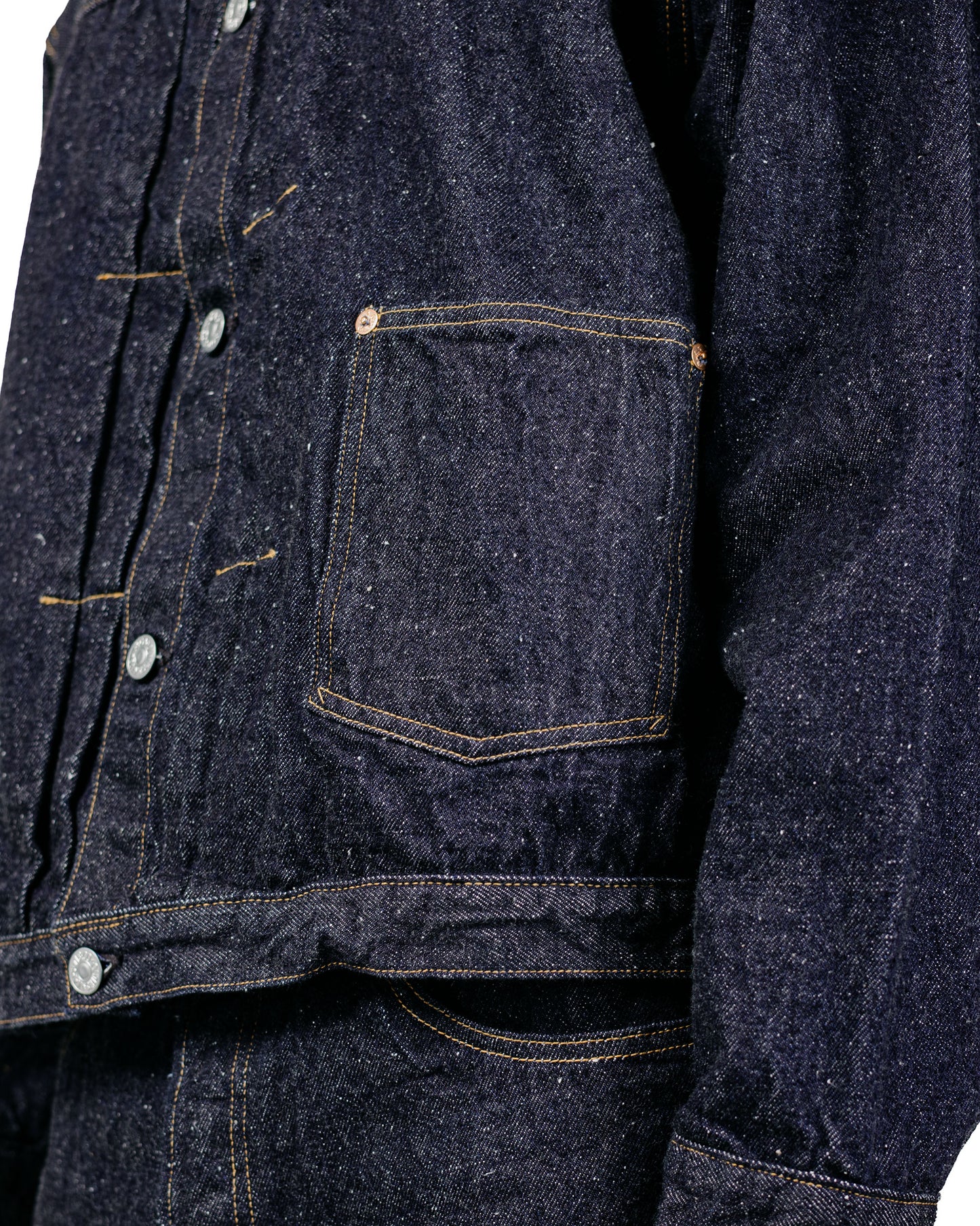 KAPTAIN SUNSHINE Denim Tracker 1P Jacket Indigo One Wash