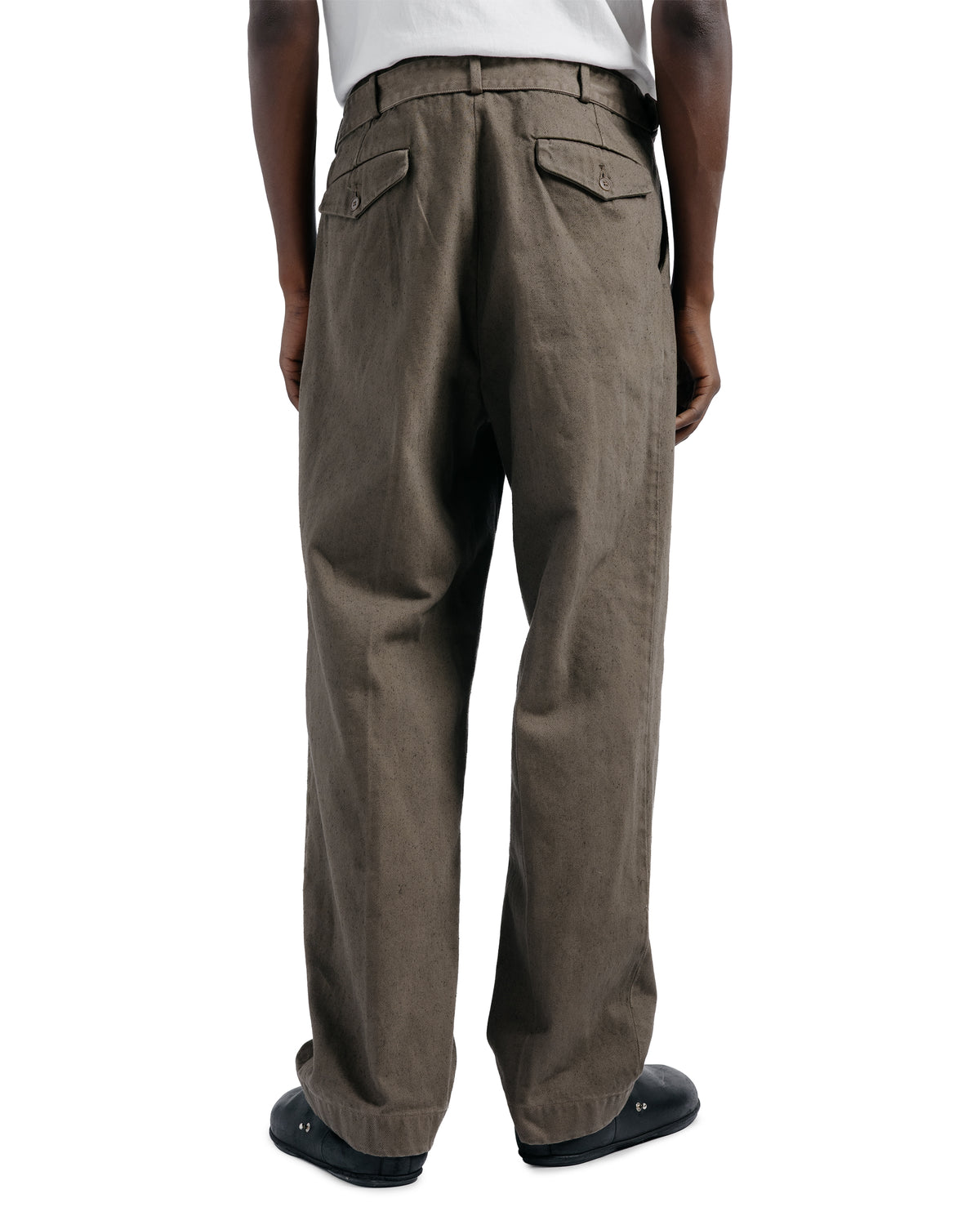 KAPTAIN SUNSHINE Dyed Denim Riviera Pants Cub Brown