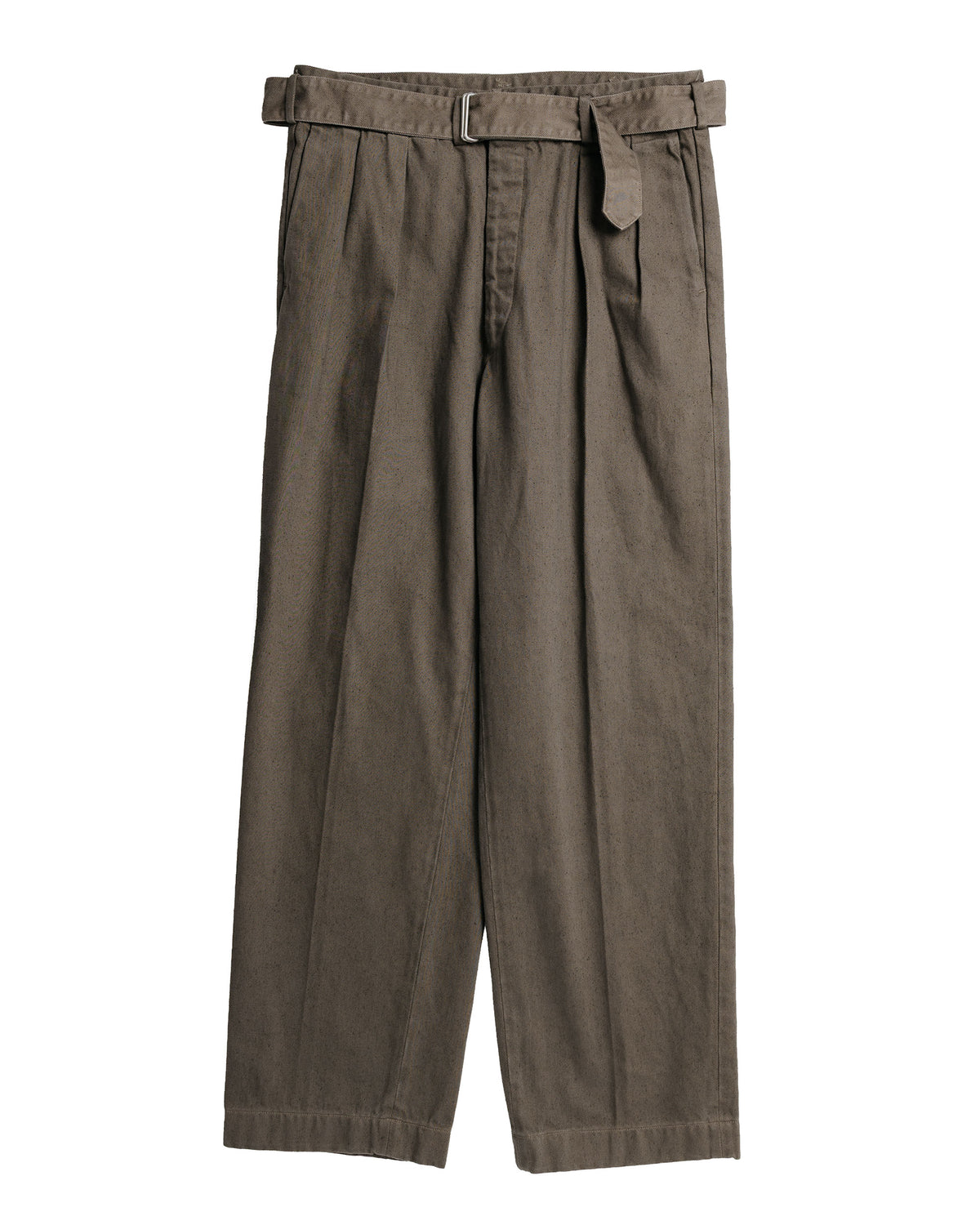 KAPTAIN SUNSHINE Dyed Denim Riviera Pants Cub Brown