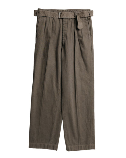 KAPTAIN SUNSHINE Dyed Denim Riviera Pants Cub Brown