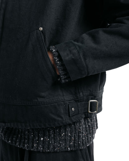 KAPTAIN SUNSHINE Dyed Denim Work Jacket Black