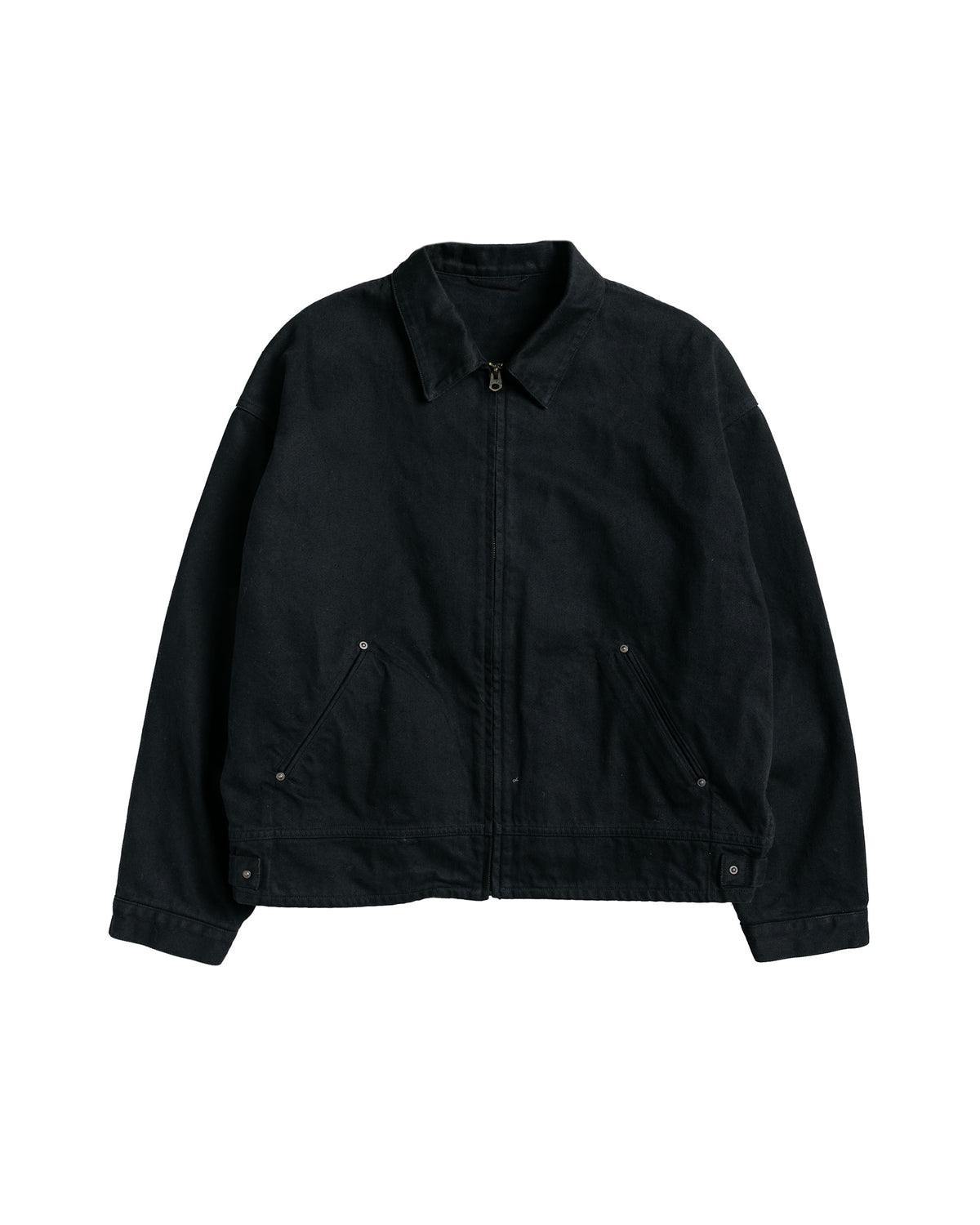 KAPTAIN SUNSHINE Dyed Denim Work Jacket Black