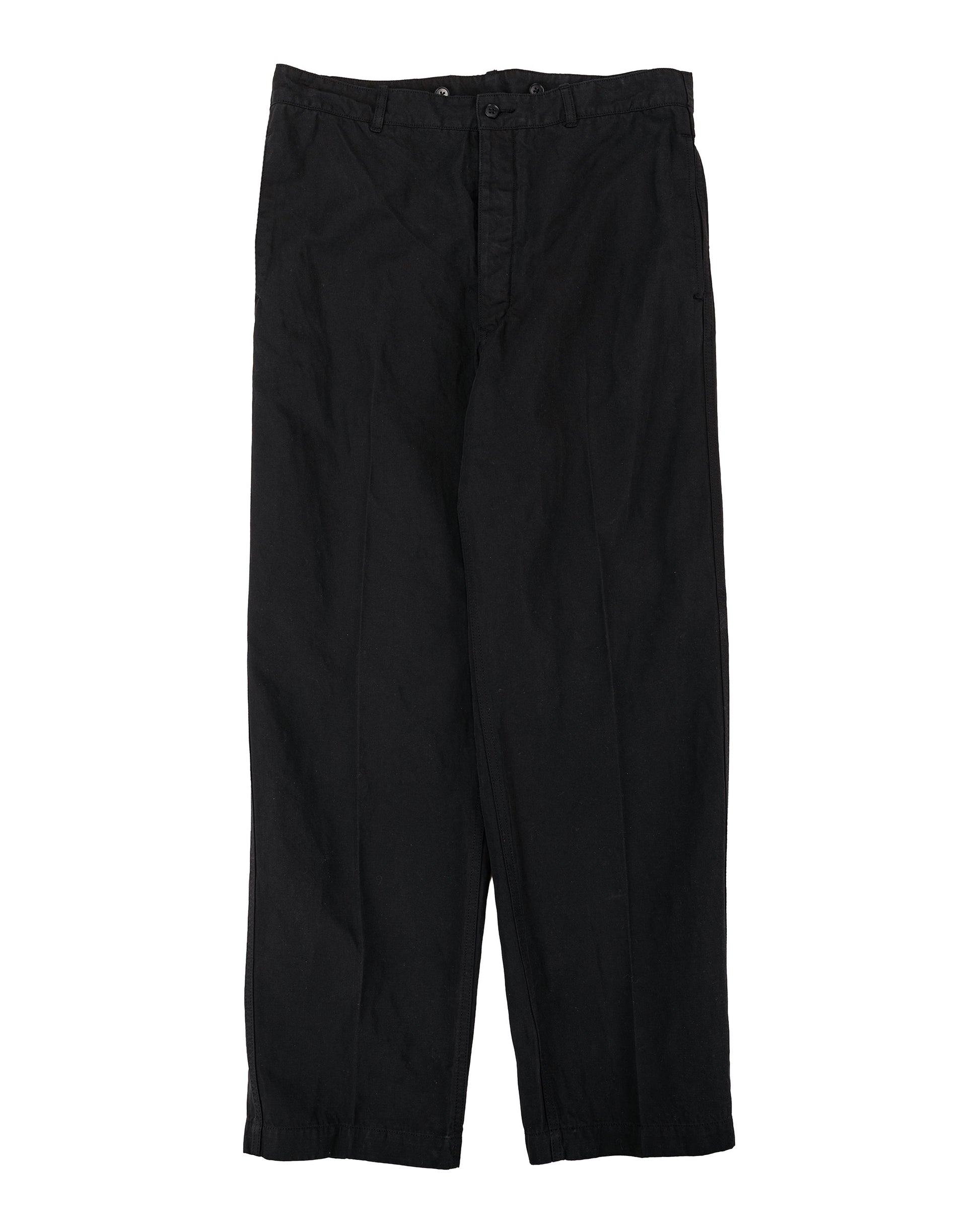 lost & found KAPTAIN SUNSHINE KAPTAIN SUNSHINE Gaba. Buckleback Work Slacks Black