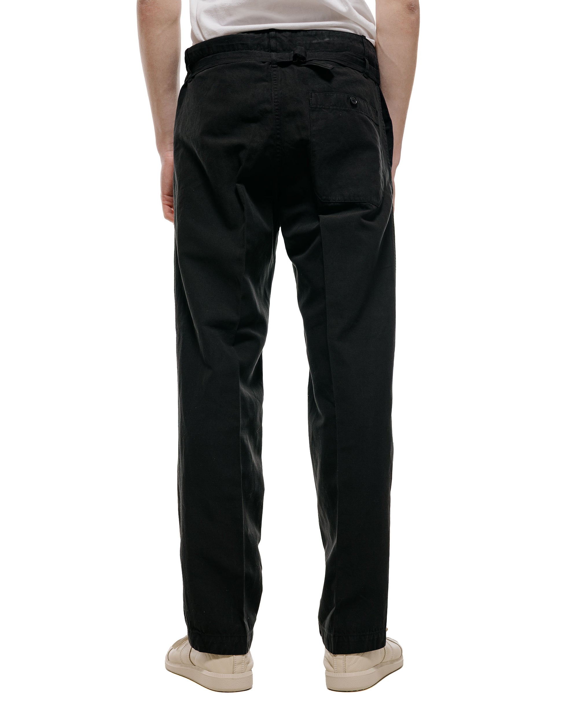 lost & found KAPTAIN SUNSHINE KAPTAIN SUNSHINE Gaba. Buckleback Work Slacks Black