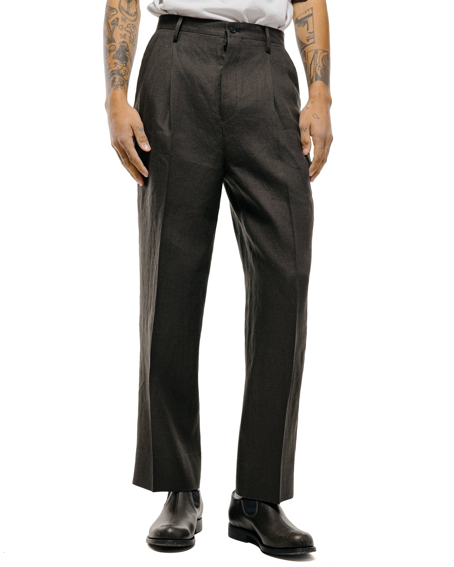 lost & found KAPTAIN SUNSHINE KAPTAIN SUNSHINE Shoecut Slacks Ink Black