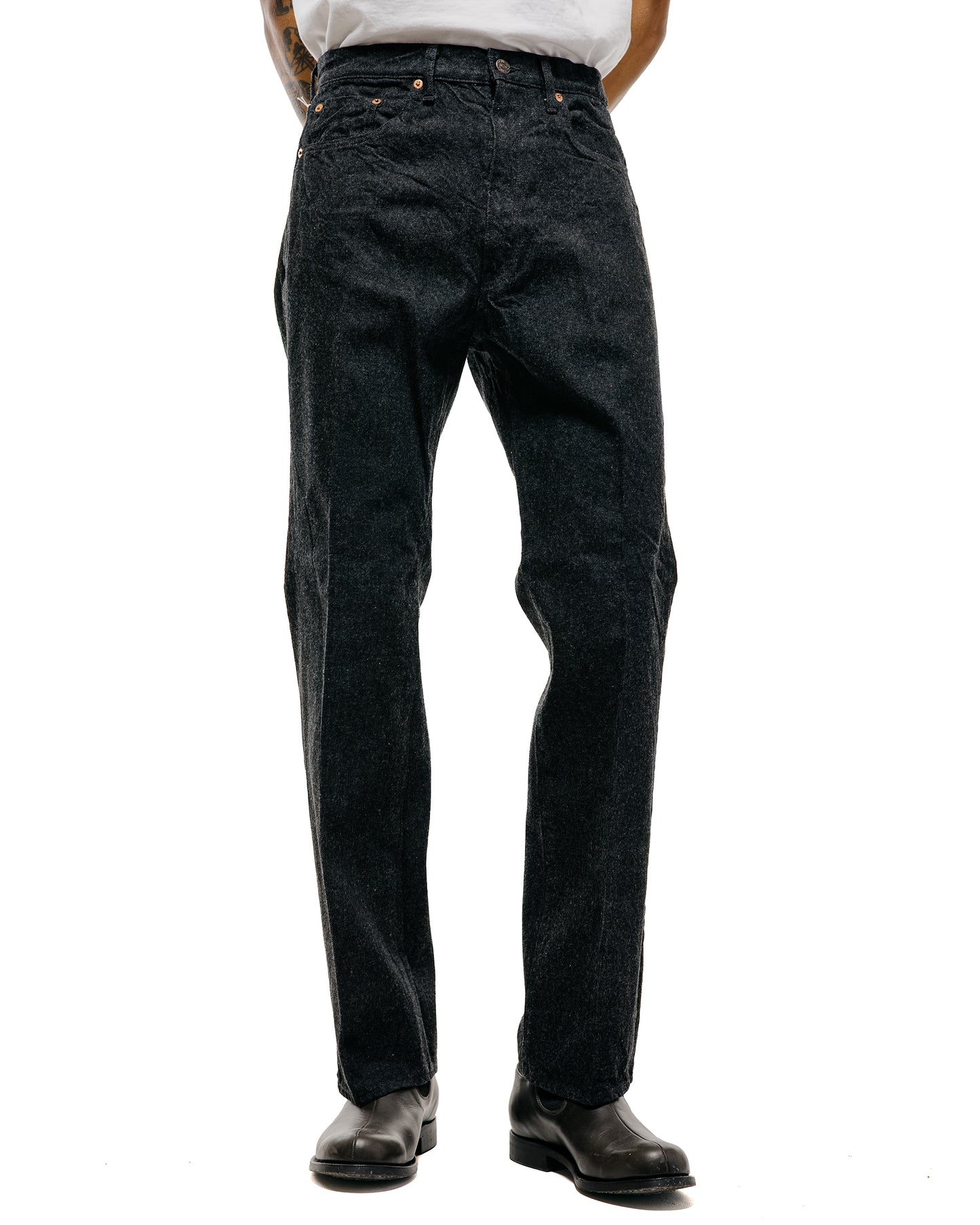 lost & found KAPTAIN SUNSHINE KAPTAIN SUNSHINE Skate Shoecut Denim Pants Black One Wash
