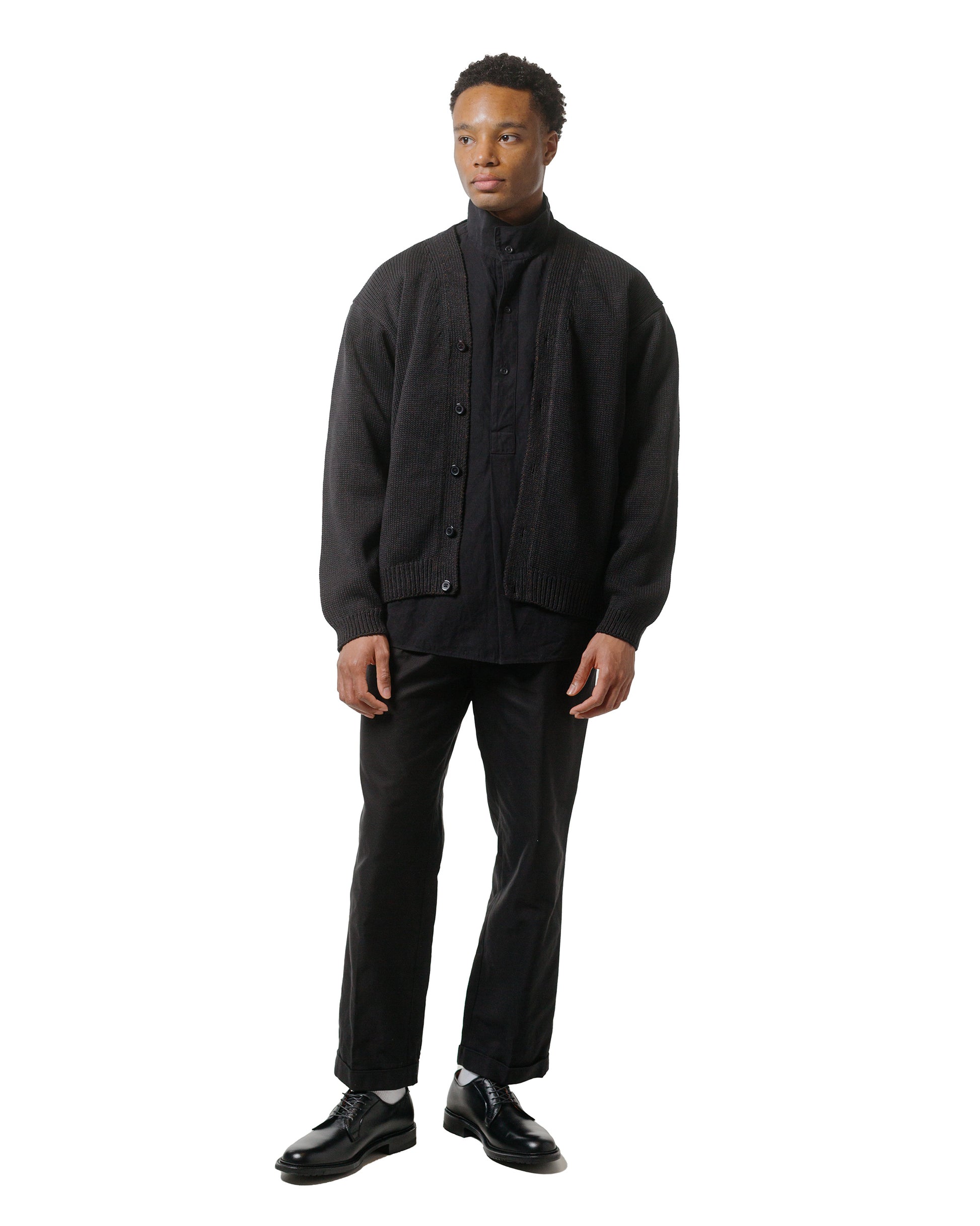 lost & found KAPTAIN SUNSHINE KAPTAIN SUNSHINE Standcollar Smock Ink Black