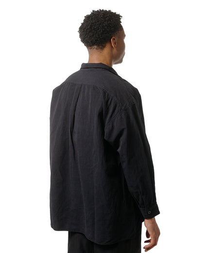 lost & found KAPTAIN SUNSHINE KAPTAIN SUNSHINE Standcollar Smock Ink Black