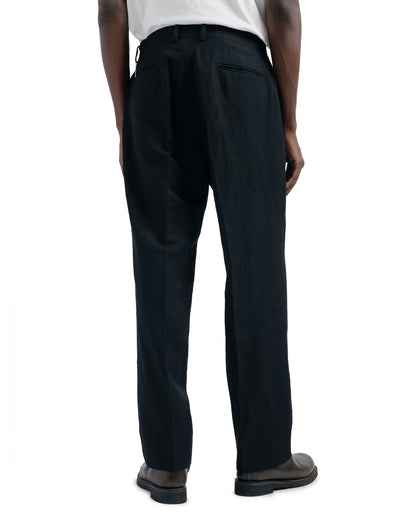 KAPTAIN SUNSHINE Wool Hemp Mesh Neutral Trousers Black