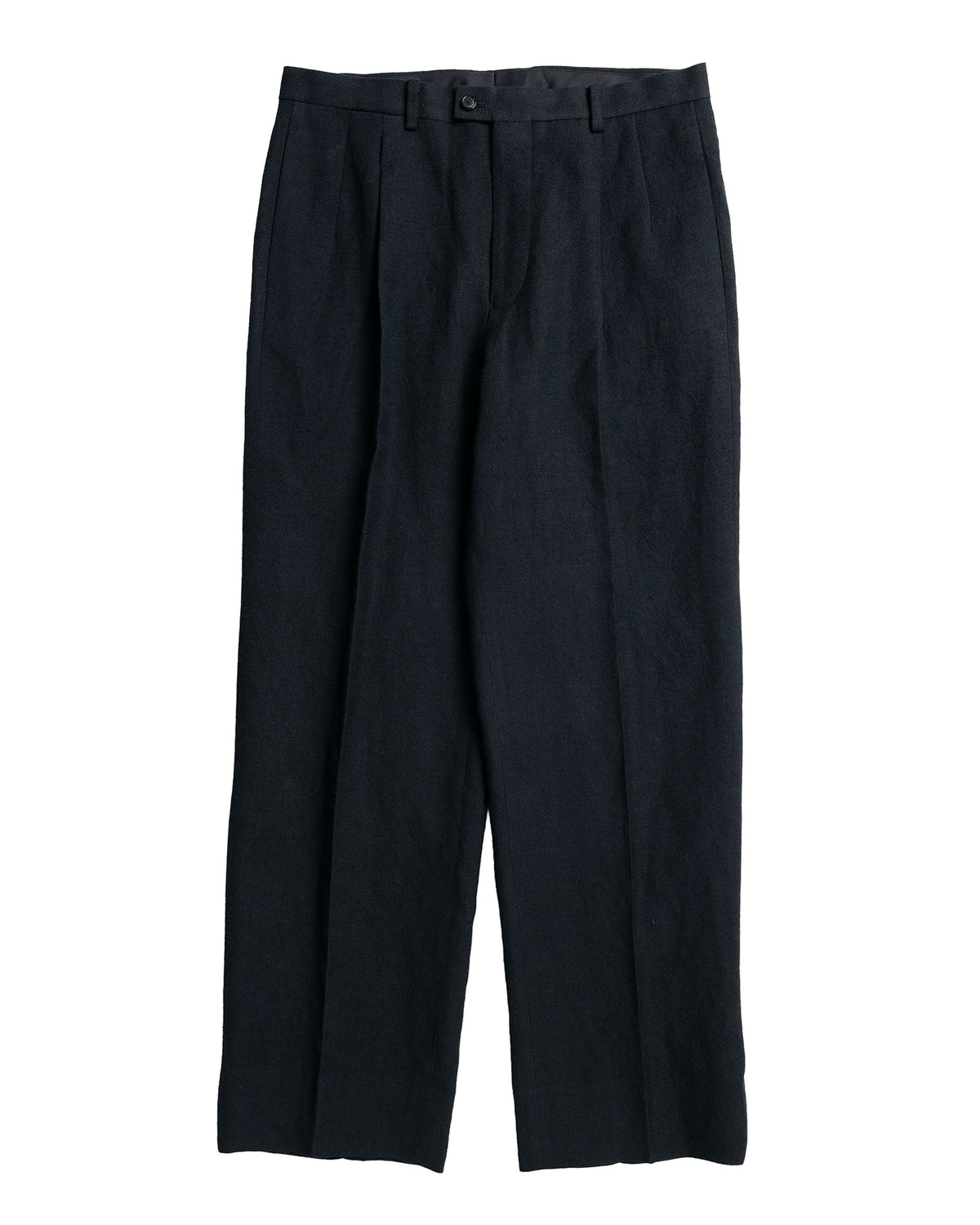 KAPTAIN SUNSHINE Wool Hemp Mesh Neutral Trousers Black