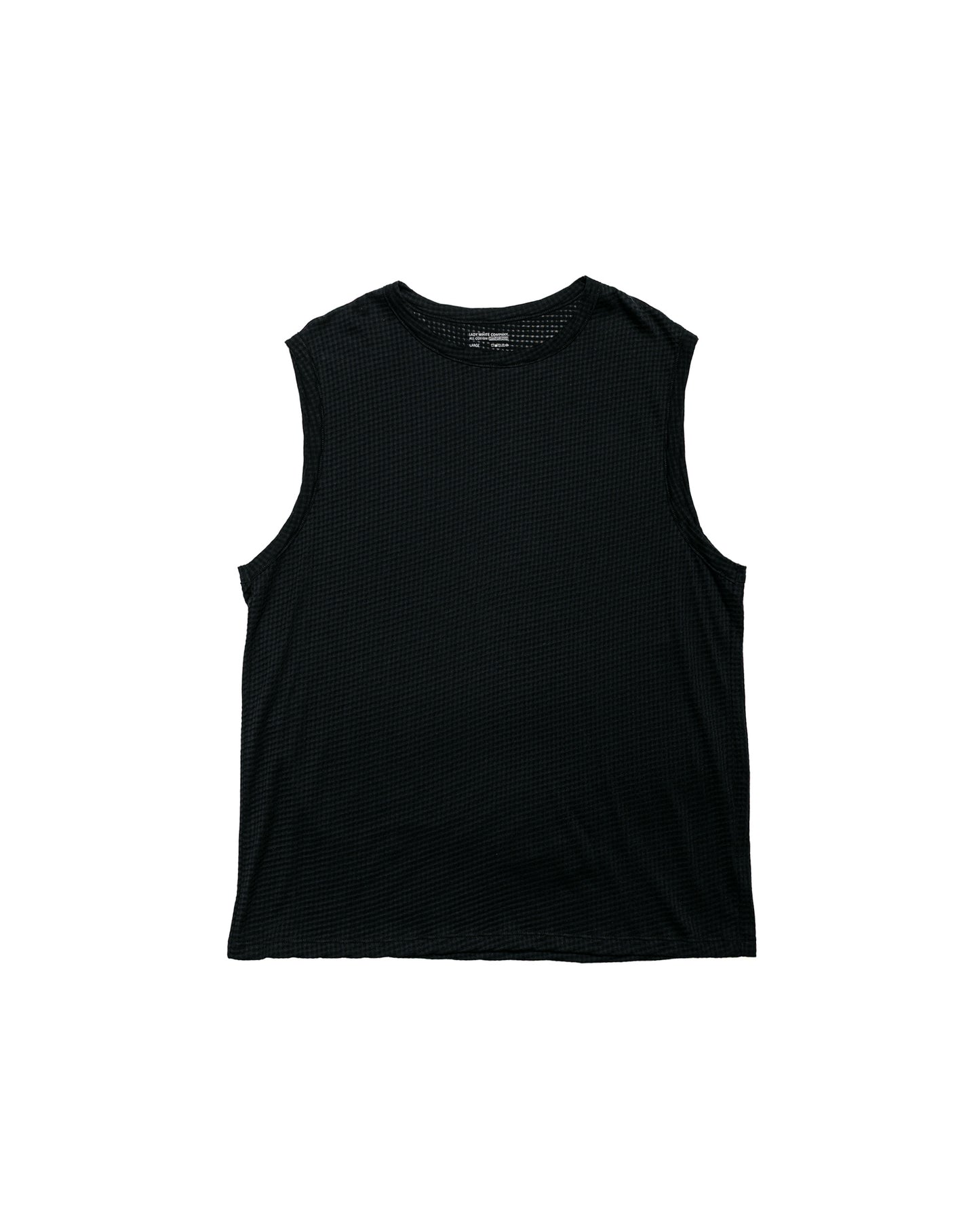 Lady White Co. Gauze Sleeveless T-Shirt Black