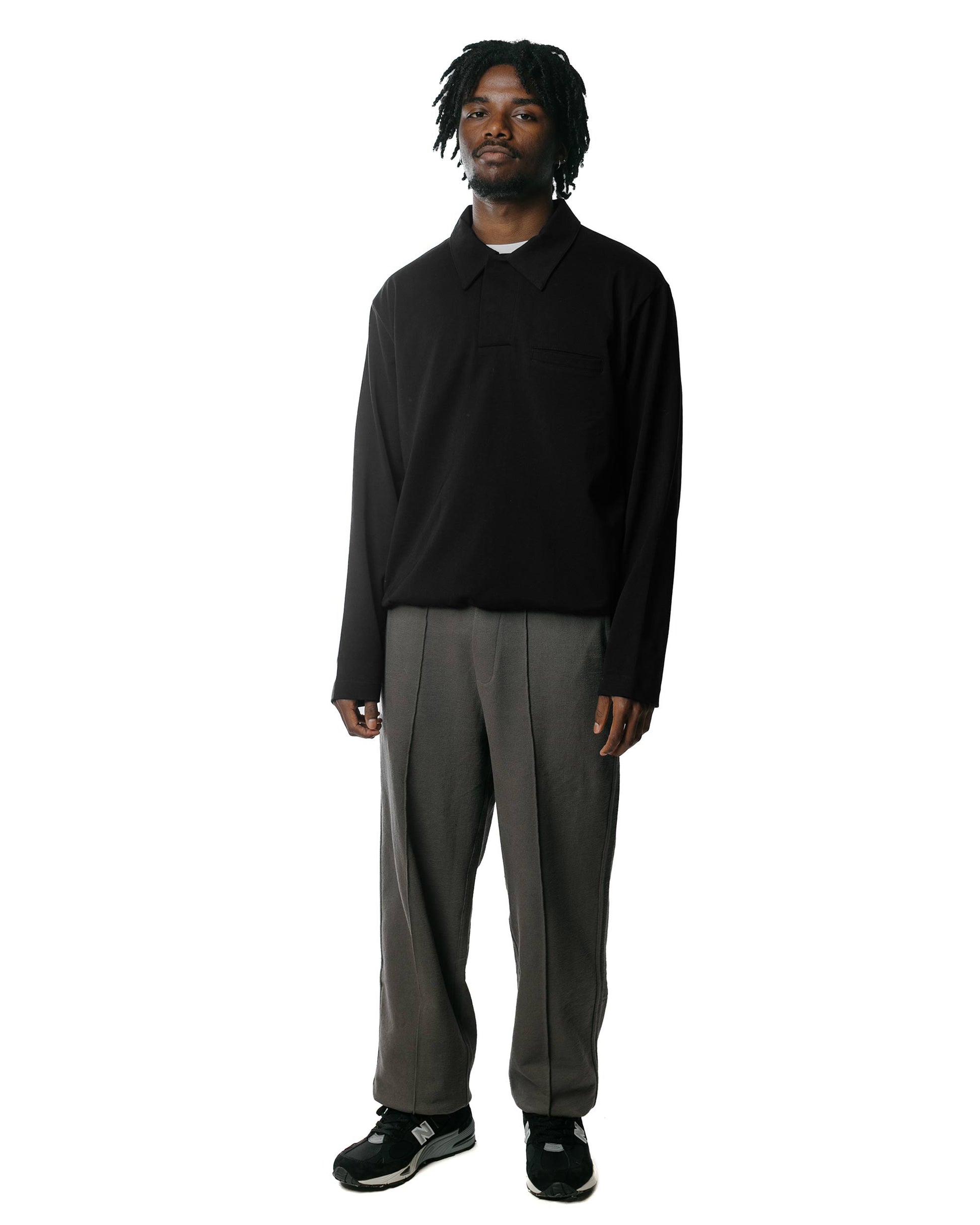 lost & found Lady White Co. Lady White Co. L/S Richmond Polo Black