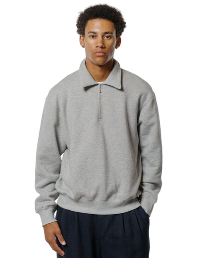 lost & found Lady White Co. Lady White Co. Cotton Wool Quarter Zip Sweatshirt Heather Grey