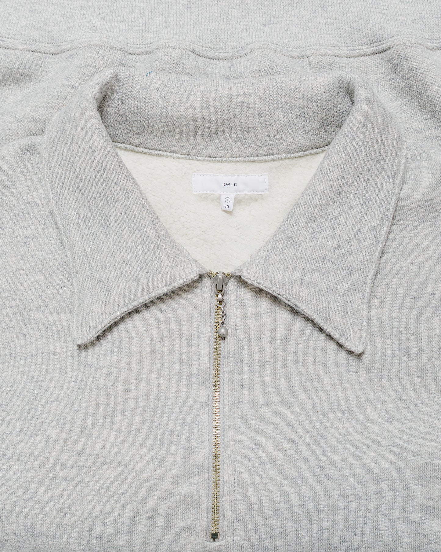 lost & found Lady White Co. Lady White Co. Cotton Wool Quarter Zip Sweatshirt Heather Grey