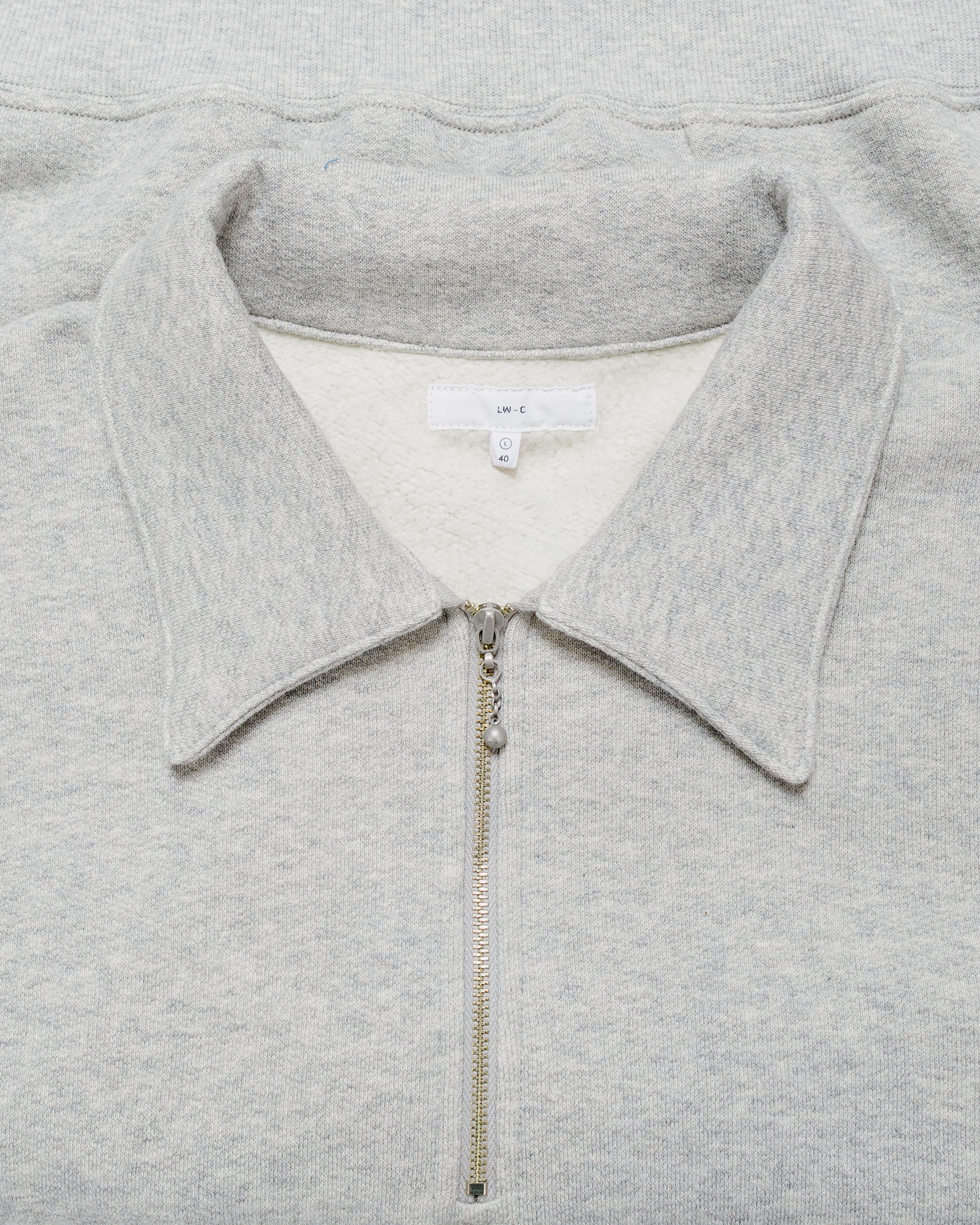 lost & found Lady White Co. Lady White Co. Cotton Wool Quarter Zip Sweatshirt Heather Grey