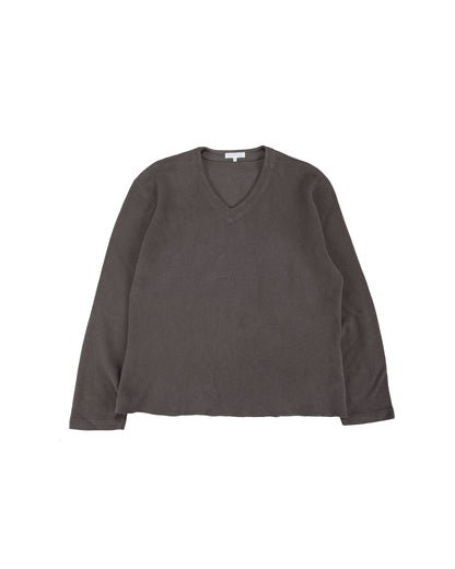 lost & found Lady White Co. Lady White Co. Cropped V-Neck Sweater Pewter