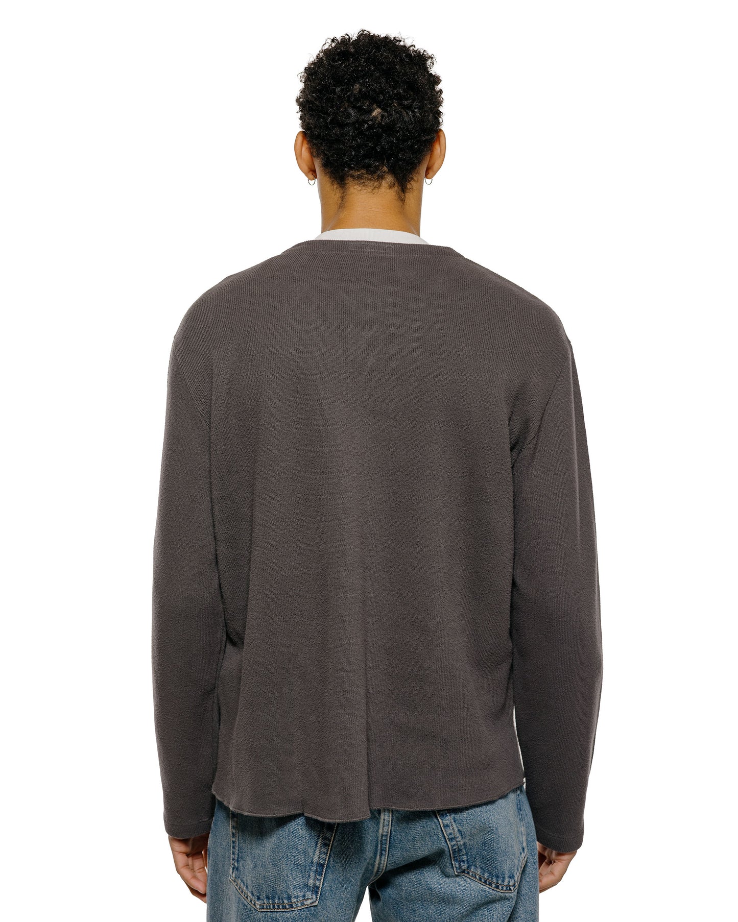 lost & found Lady White Co. Lady White Co. Cropped V-Neck Sweater Pewter
