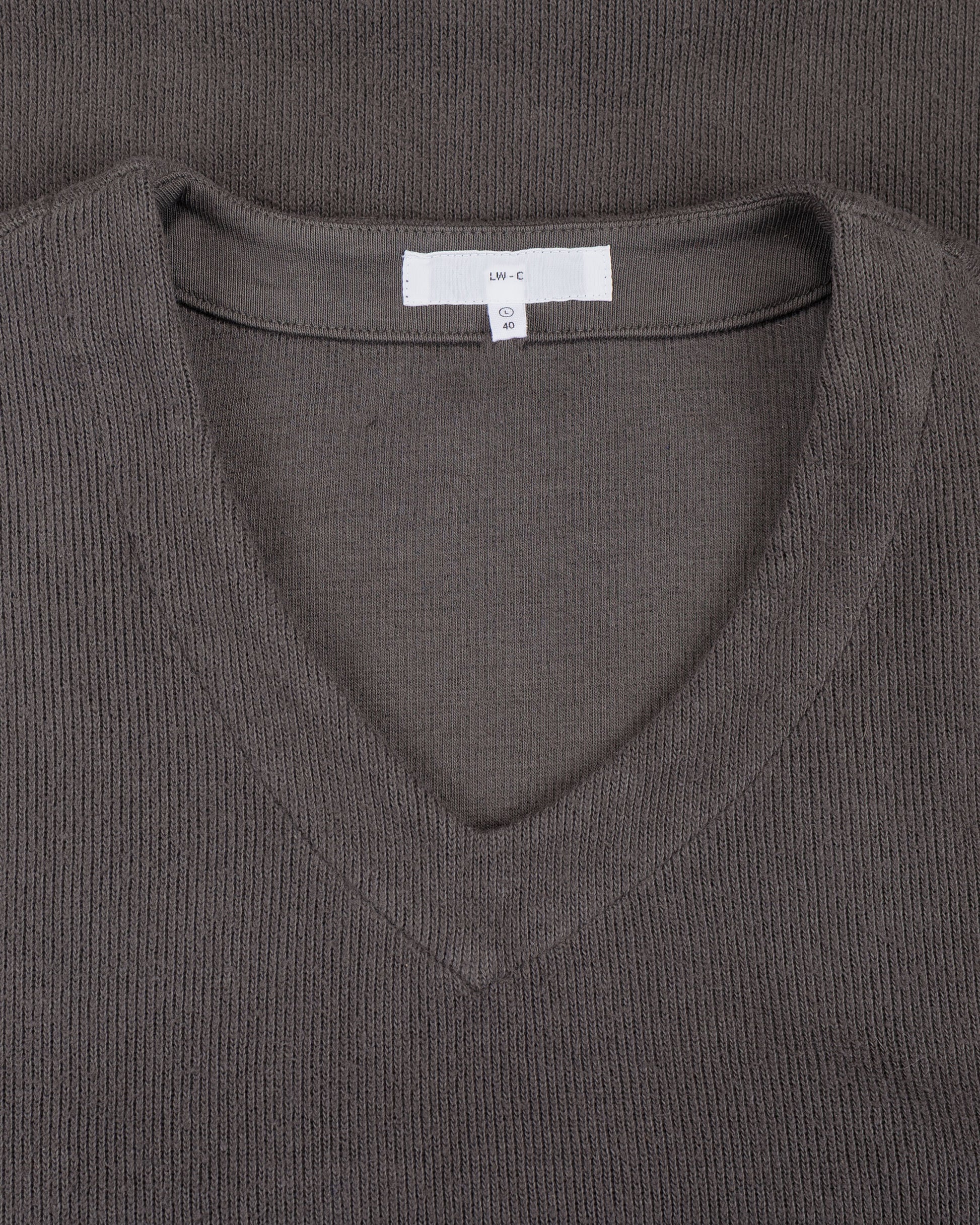 lost & found Lady White Co. Lady White Co. Cropped V-Neck Sweater Pewter
