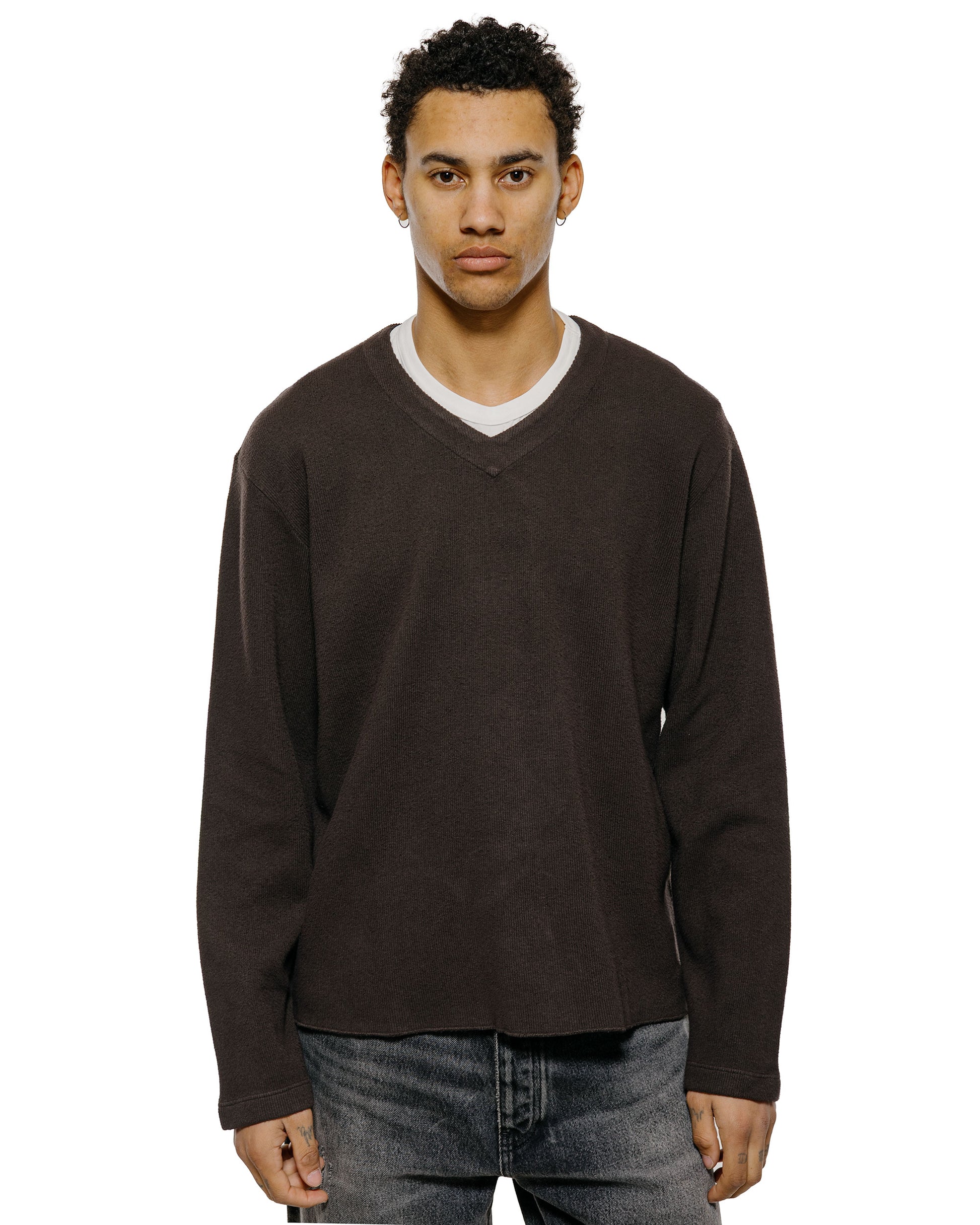 lost & found Lady White Co. Lady White Co. Cropped V-Neck Sweater Timber