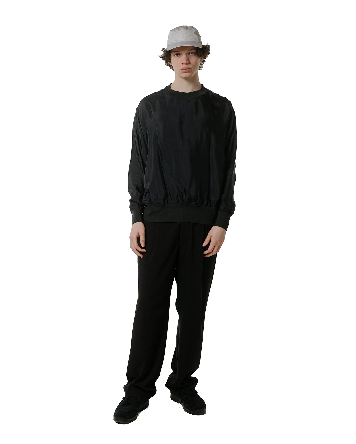 lost & found Lady White Co. Lady White Co. Cupro Pullover Black
