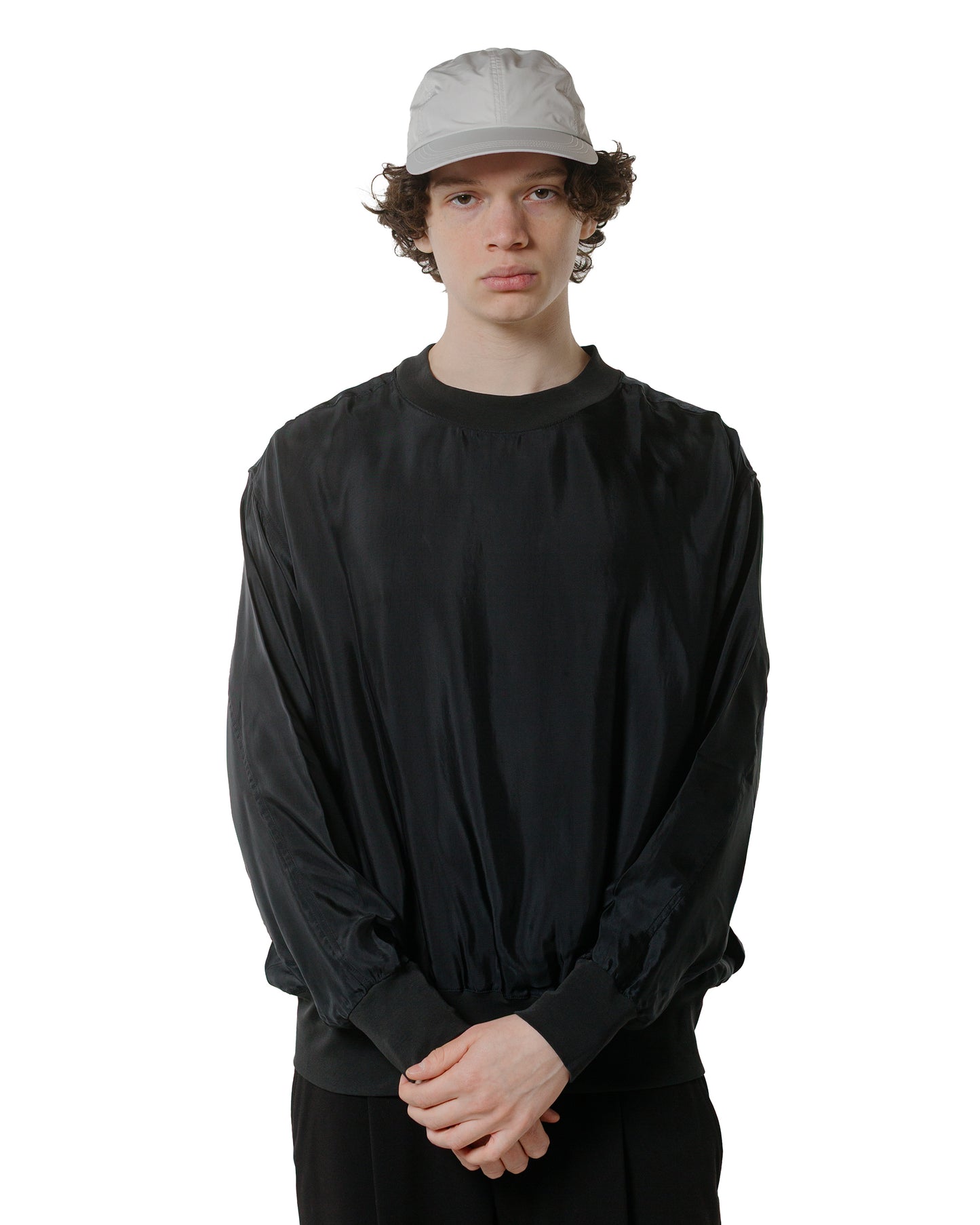 lost & found Lady White Co. Lady White Co. Cupro Pullover Black
