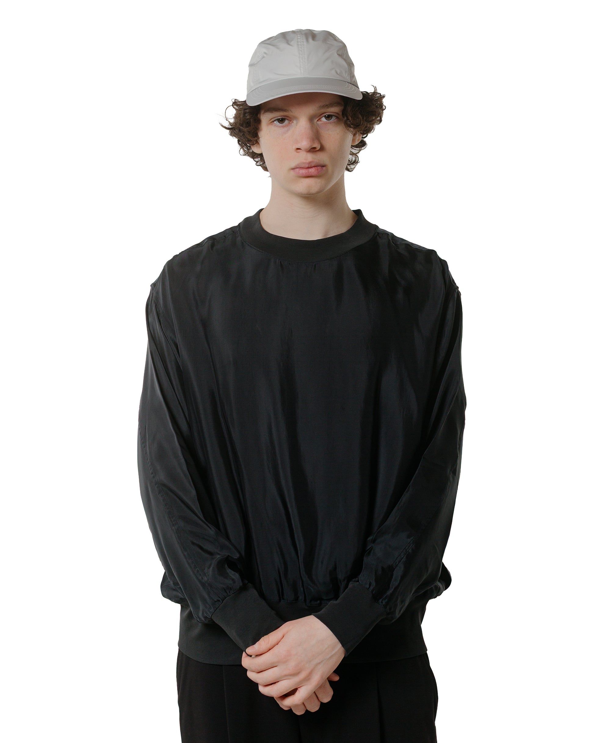 lost & found Lady White Co. Lady White Co. Cupro Pullover Black
