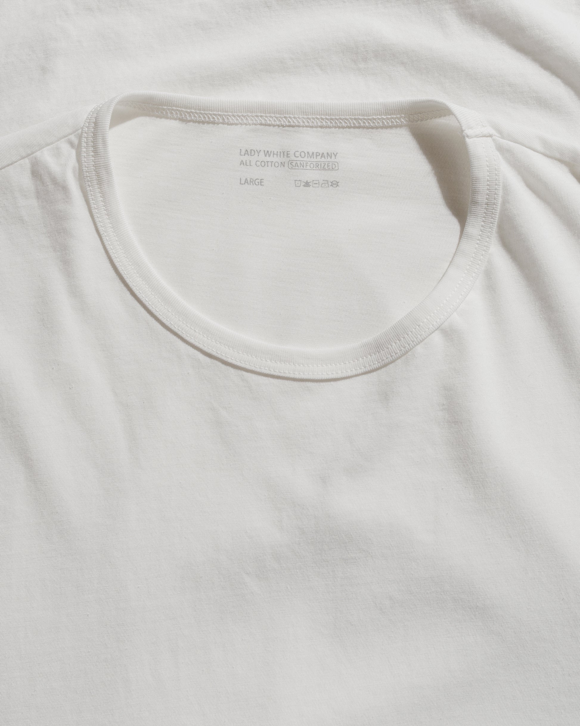 lost & found Lady White Co. Lady White Co. Binded Dry-Lite T-Shirt White
