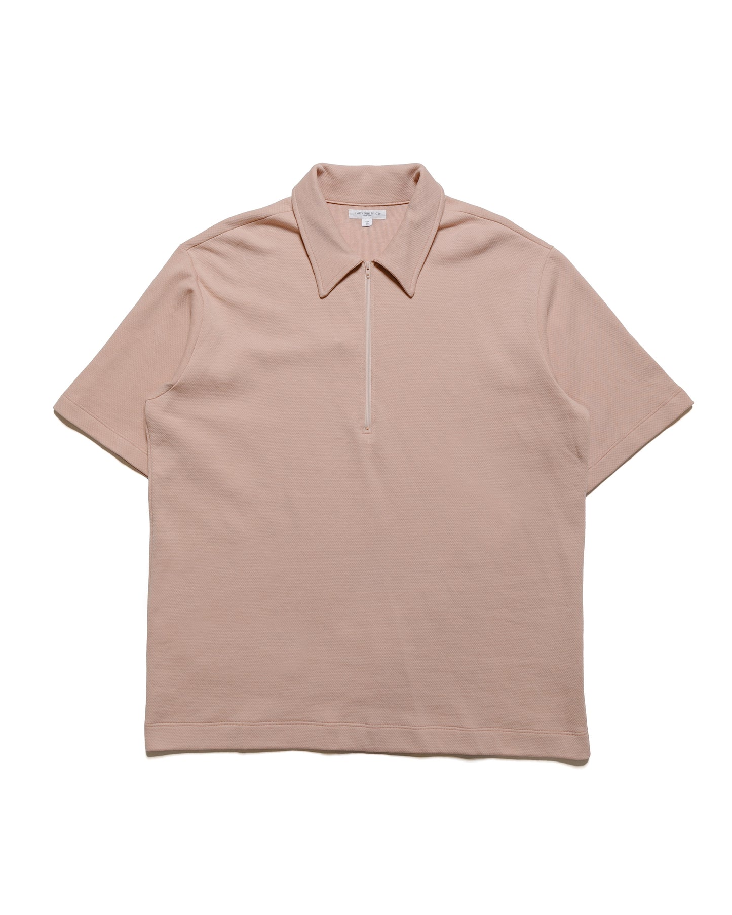 lost & found Lady White Co. Lady White Co. Half Zip Polo Pink Glass