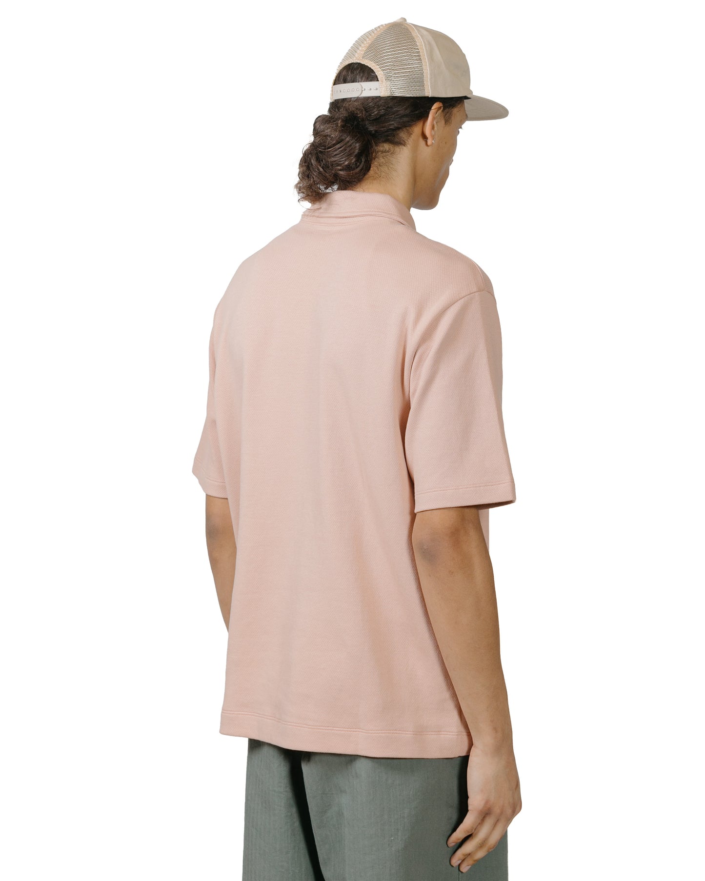 lost & found Lady White Co. Lady White Co. Half Zip Polo Pink Glass