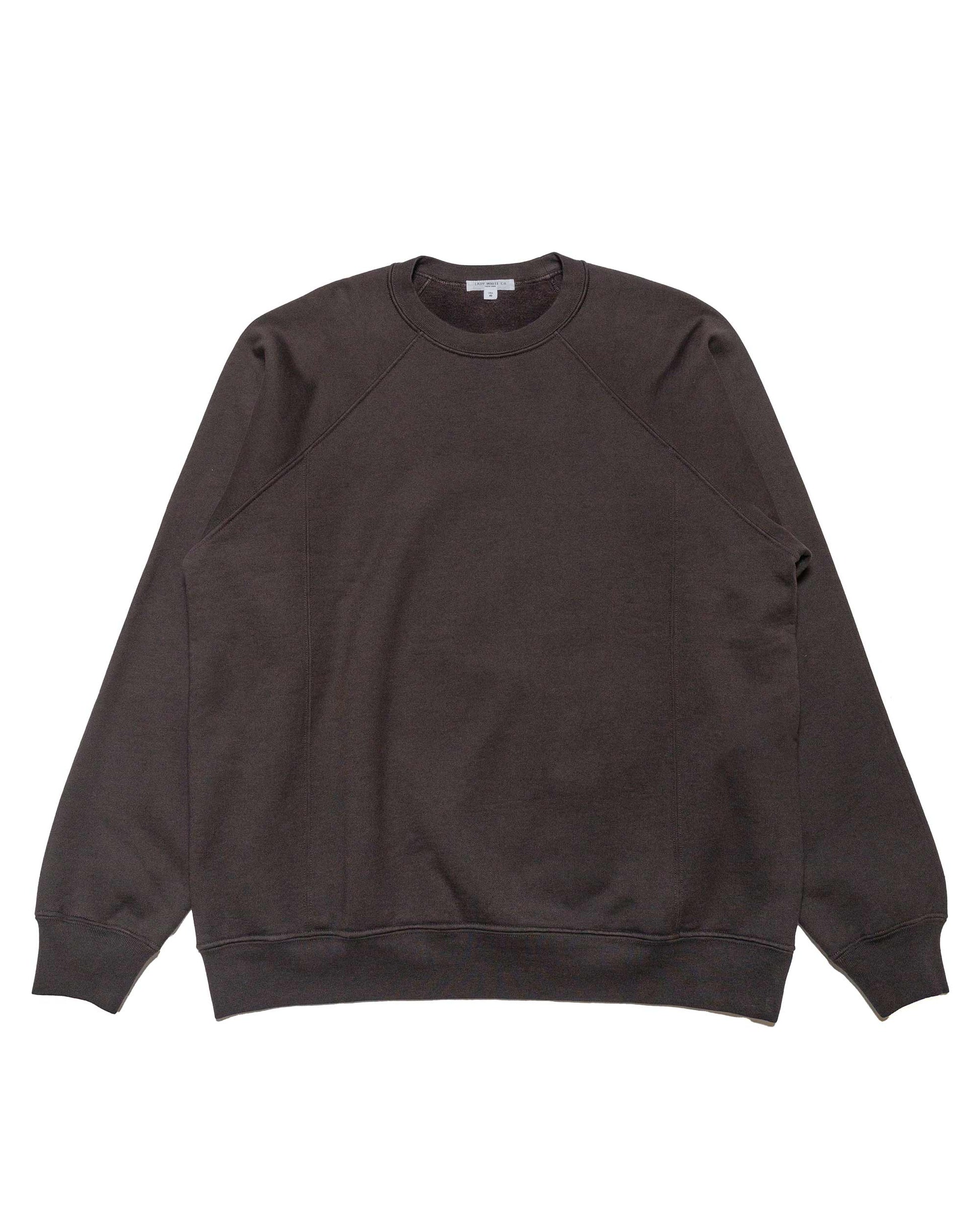 lost & found Lady White Co. Lady White Co. Heavy Gusset Crewneck Tire Black