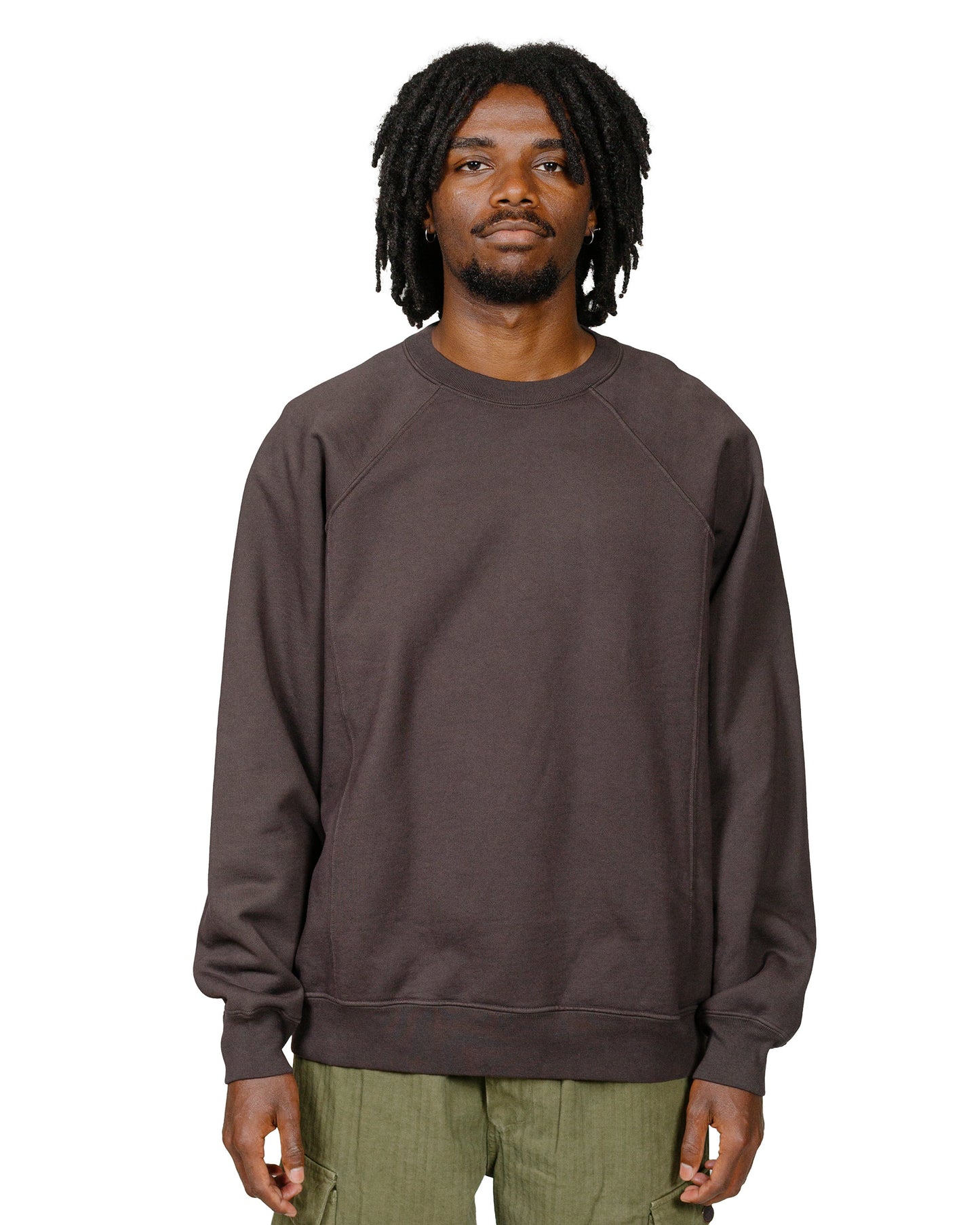 lost & found Lady White Co. Lady White Co. Heavy Gusset Crewneck Tire Black