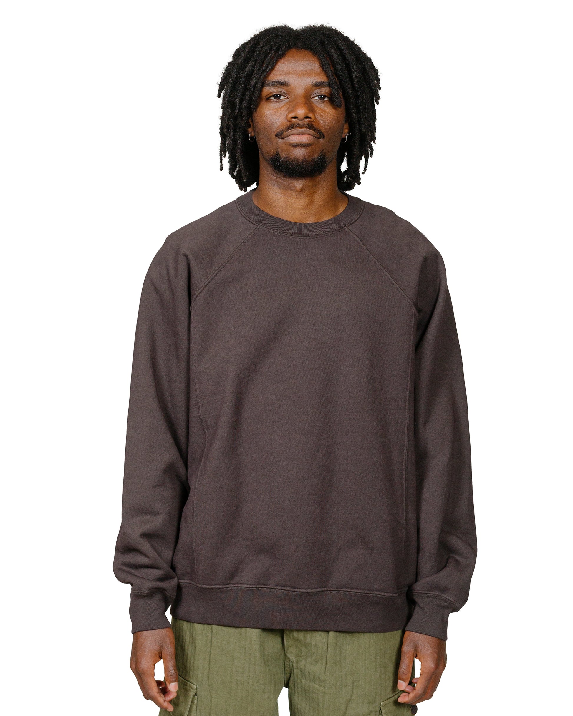 lost & found Lady White Co. Lady White Co. Heavy Gusset Crewneck Tire Black