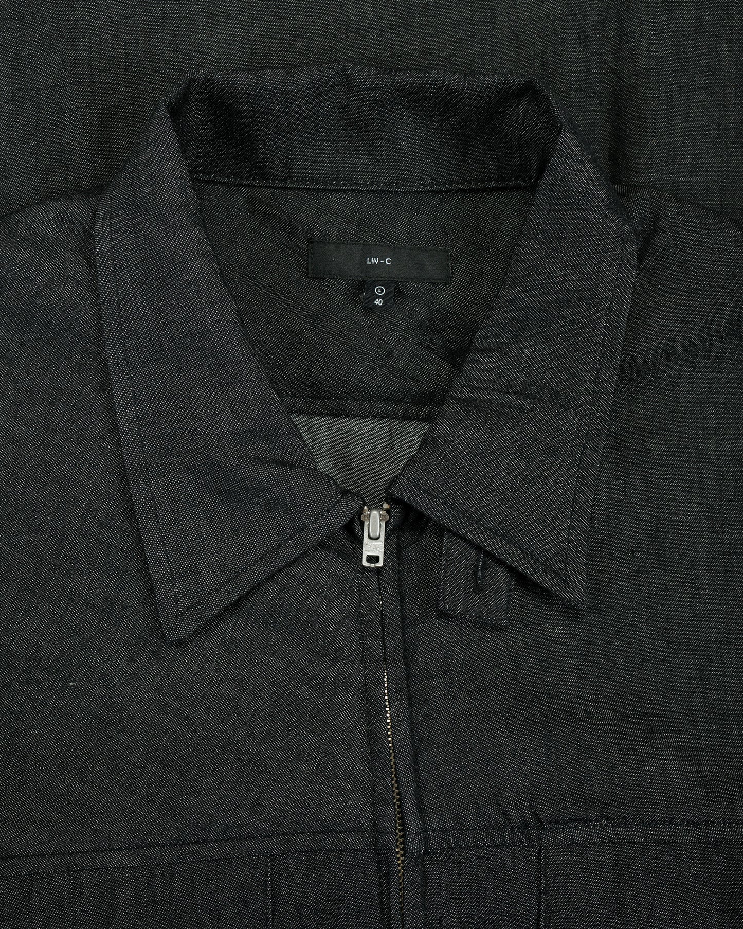 lost & found Lady White Co. Lady White Co. Joliet Zip Shirt Black Chambray