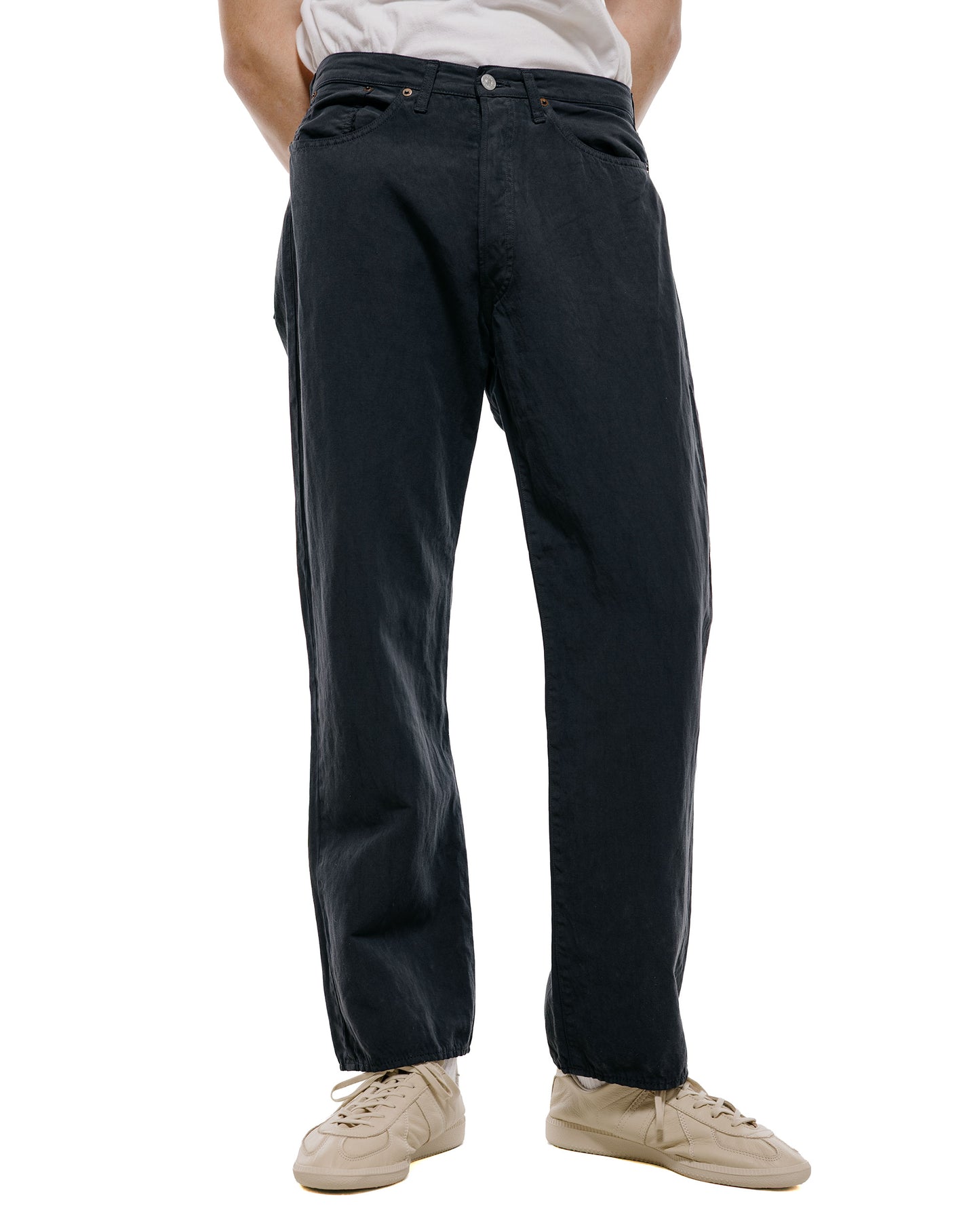 lost & found Lady White Co. Lady White Co. KAPTAIN SUNSHINE Cotton Linen Pants Charcoal