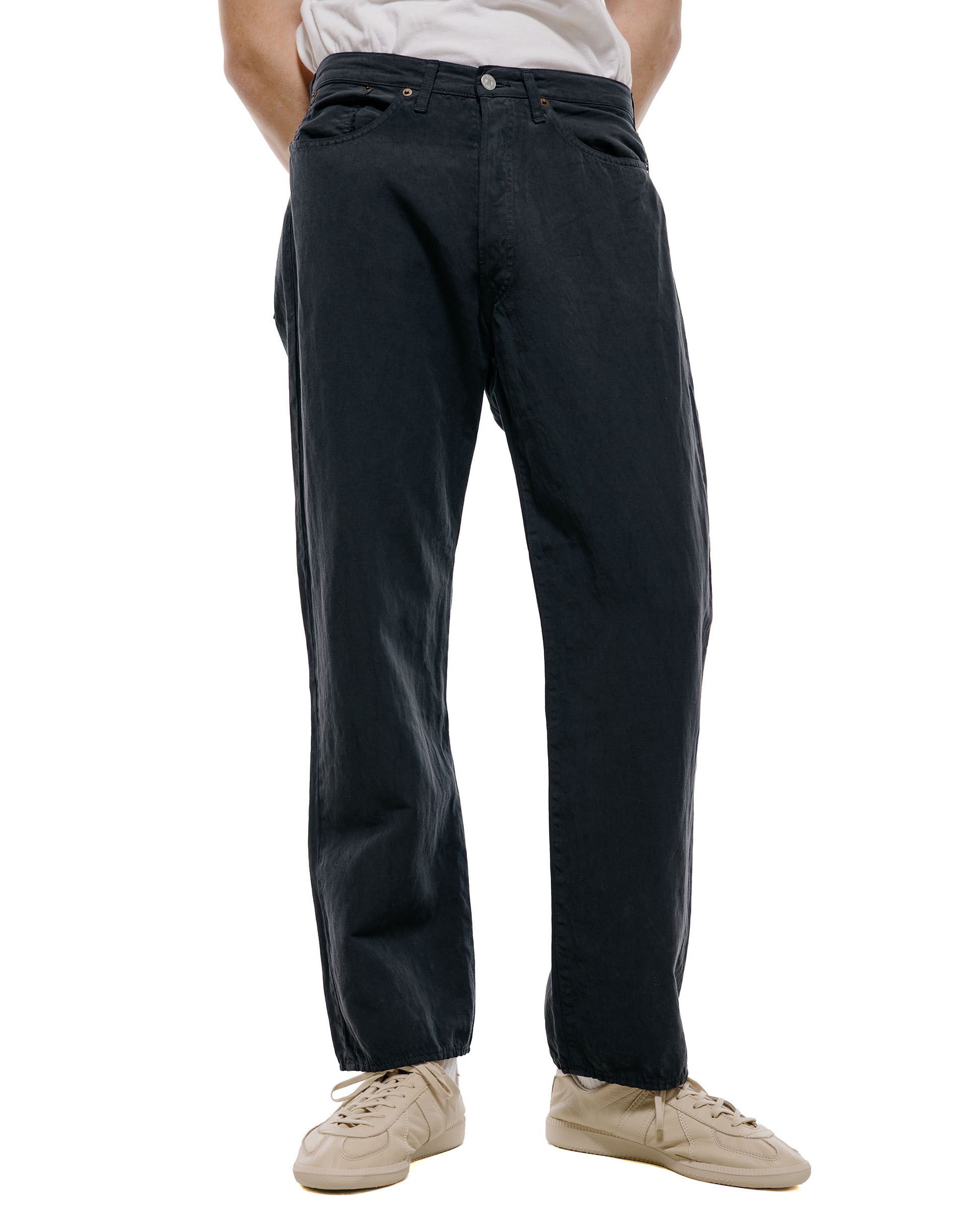 lost & found Lady White Co. Lady White Co. KAPTAIN SUNSHINE Cotton Linen Pants Charcoal