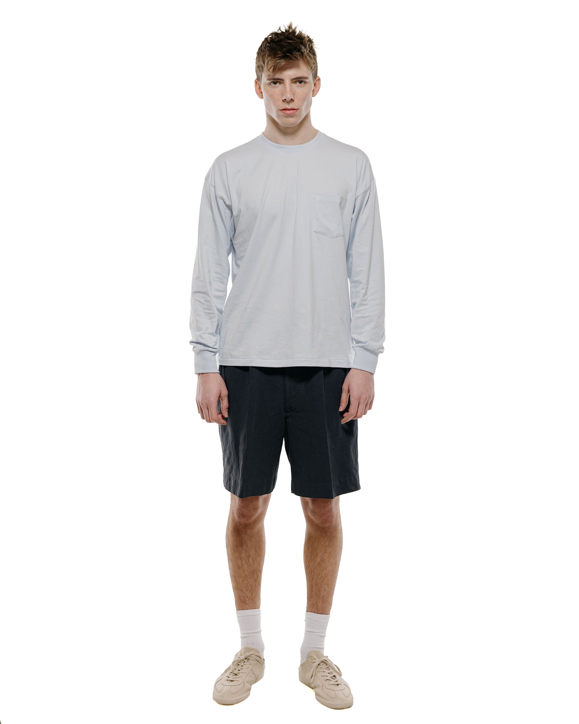 lost & found Lady White Co. Lady White Co. KAPTAIN SUNSHINE Cotton Linen Shorts Charcoal