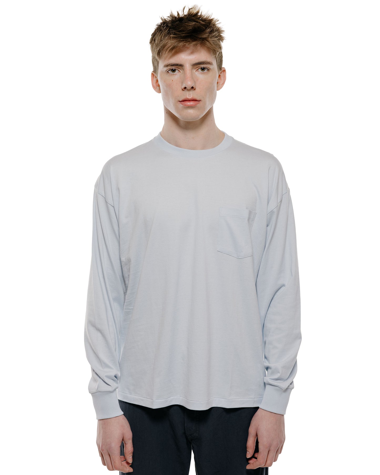 lost & found Lady White Co. Lady White Co. KAPTAIN SUNSHINE L/S Stripe T-Shirt Baby Blue
