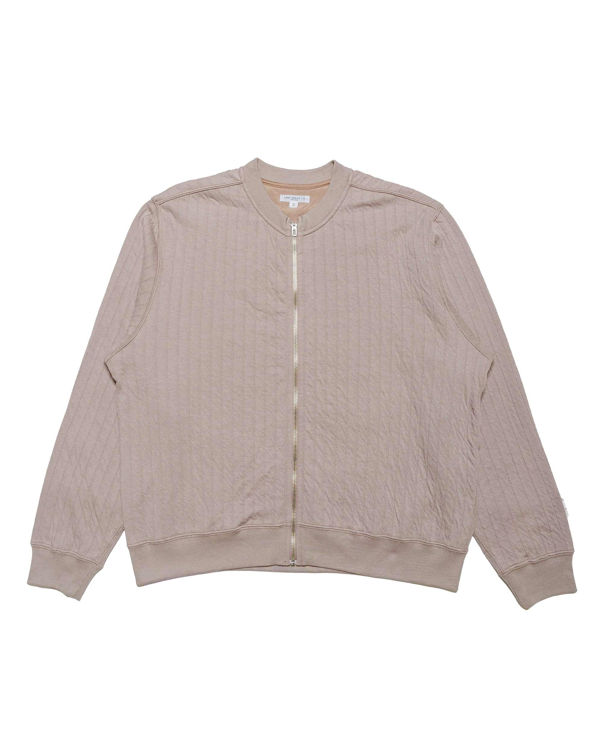 lost & found Lady White Co. Lady White Co. Quilted Zip Up Pale Purple