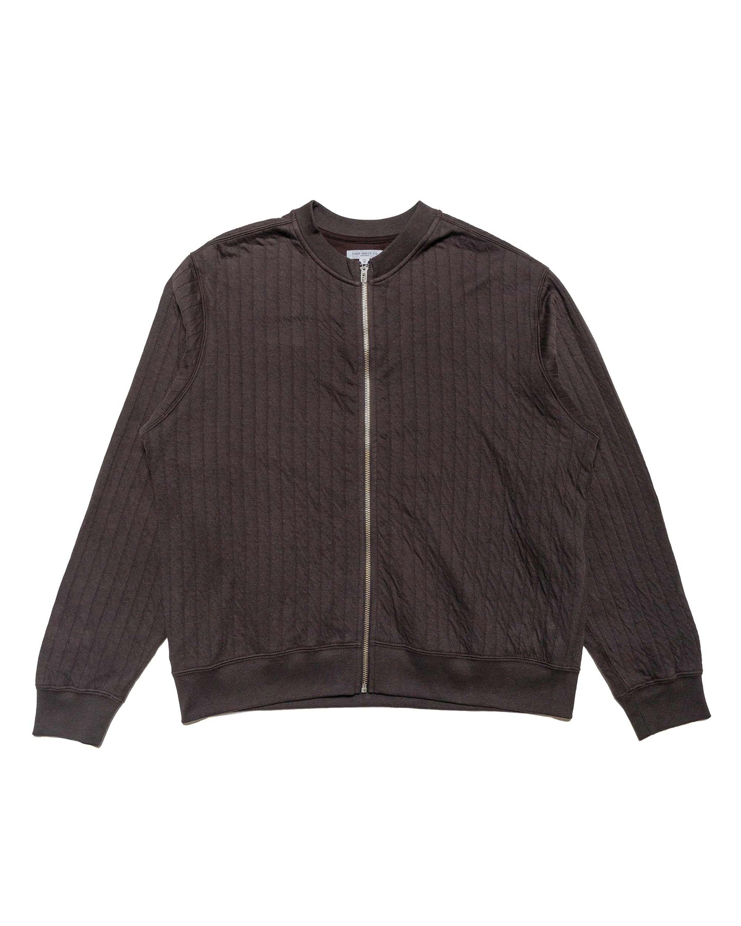 lost & found Lady White Co. Lady White Co. Quilted Zip Up Tire Black