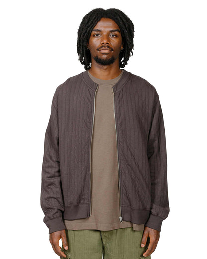 lost & found Lady White Co. Lady White Co. Quilted Zip Up Tire Black