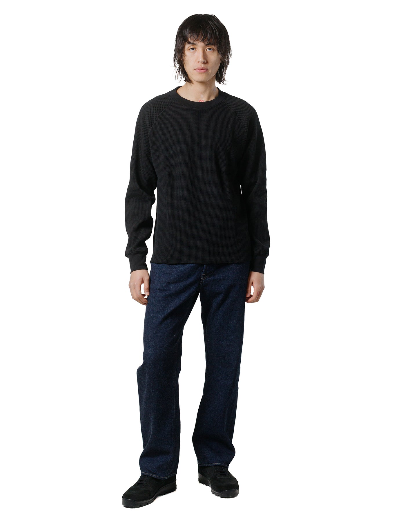 lost & found Lady White Co. Lady White Co. Raglan Thermal Black
